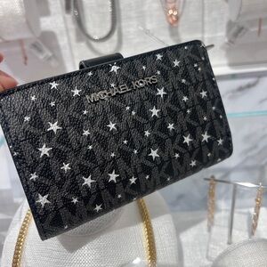 MICHAEL KORSJET SET TRAVEL MD BIFLD ZP CN WLLET BLACK